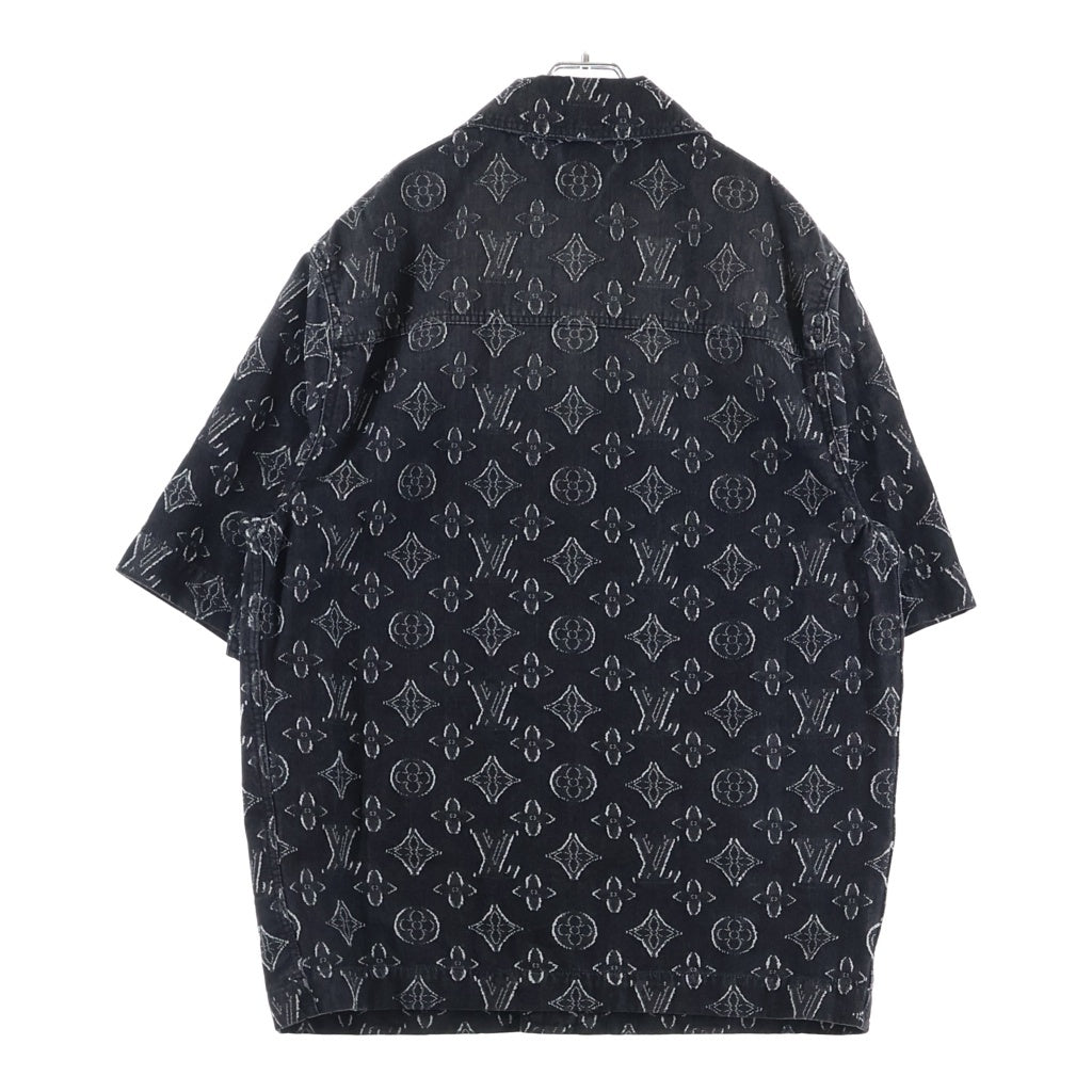 LOUIS VUITTON(ルイヴィトン) 23AW モノグラム 半袖デニムシャツ ブラック RM232 ARS HPS73W