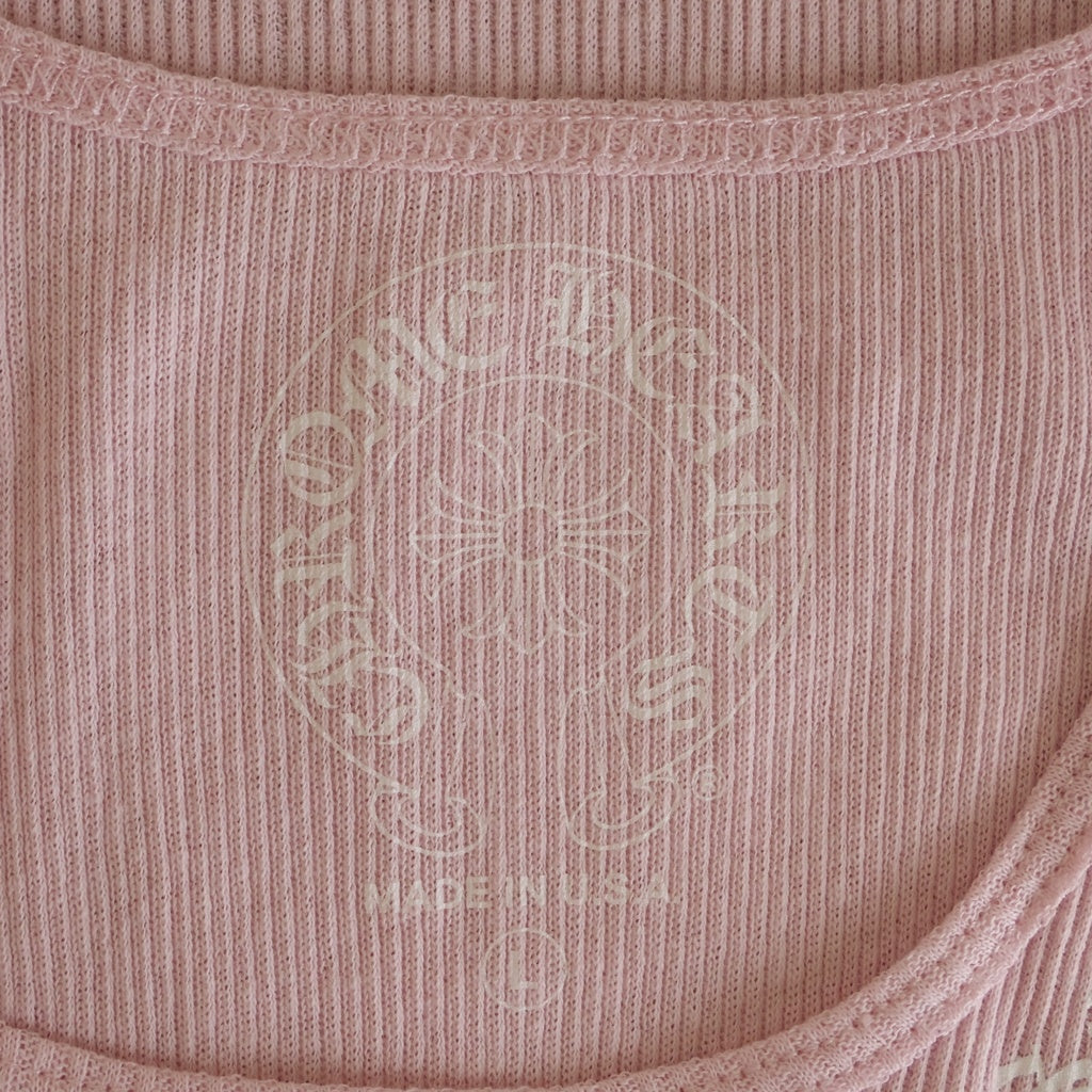 CHROME HEARTS(クロムハーツ) RIB TANK ネックロゴプリント ロング