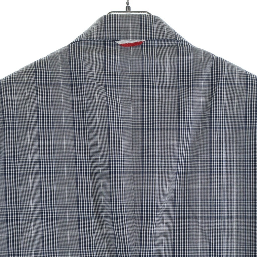 MONCLER(モンクレール) GUACCA RIND1100626 テーラードジャケット チェック柄 スナップボタン グレー