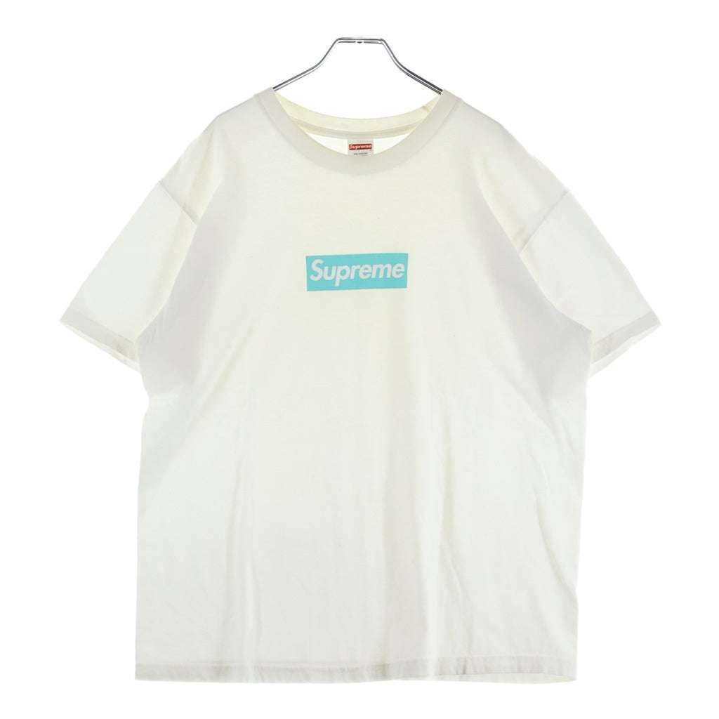 SUPREME(シュプリーム) 21AW ×Tiffany&Co Box Logo Tee ティファニー ボックスロゴ 半袖Tシャツ ホワイト