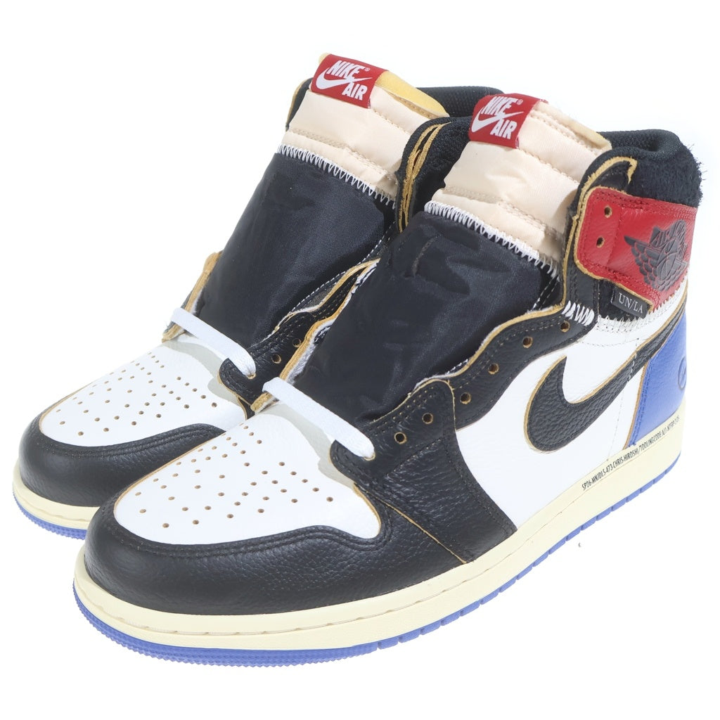 NIKE(ナイキ) ×fragment design ×UNION AIR JORDAN 1 RETRO HIGH OG SP フラグメント ユニオン エアジョーダン1 レトロ ハイカットスニーカー US9/27cm IO7847-002