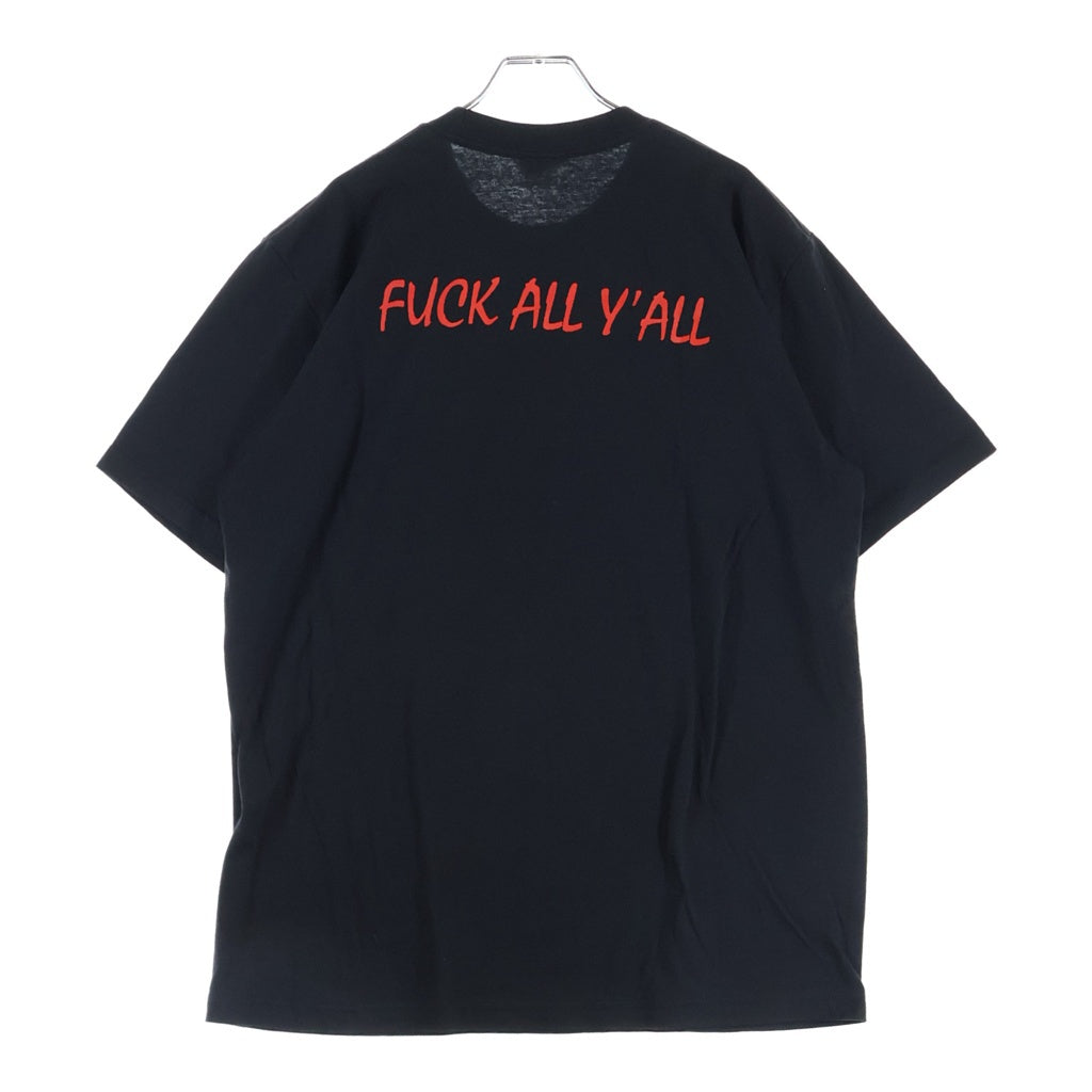 SUPREME(シュプリーム) 25AW Split Tee クルーネック スプリット ロゴプリント半袖Tシャツ カットソー ブラック