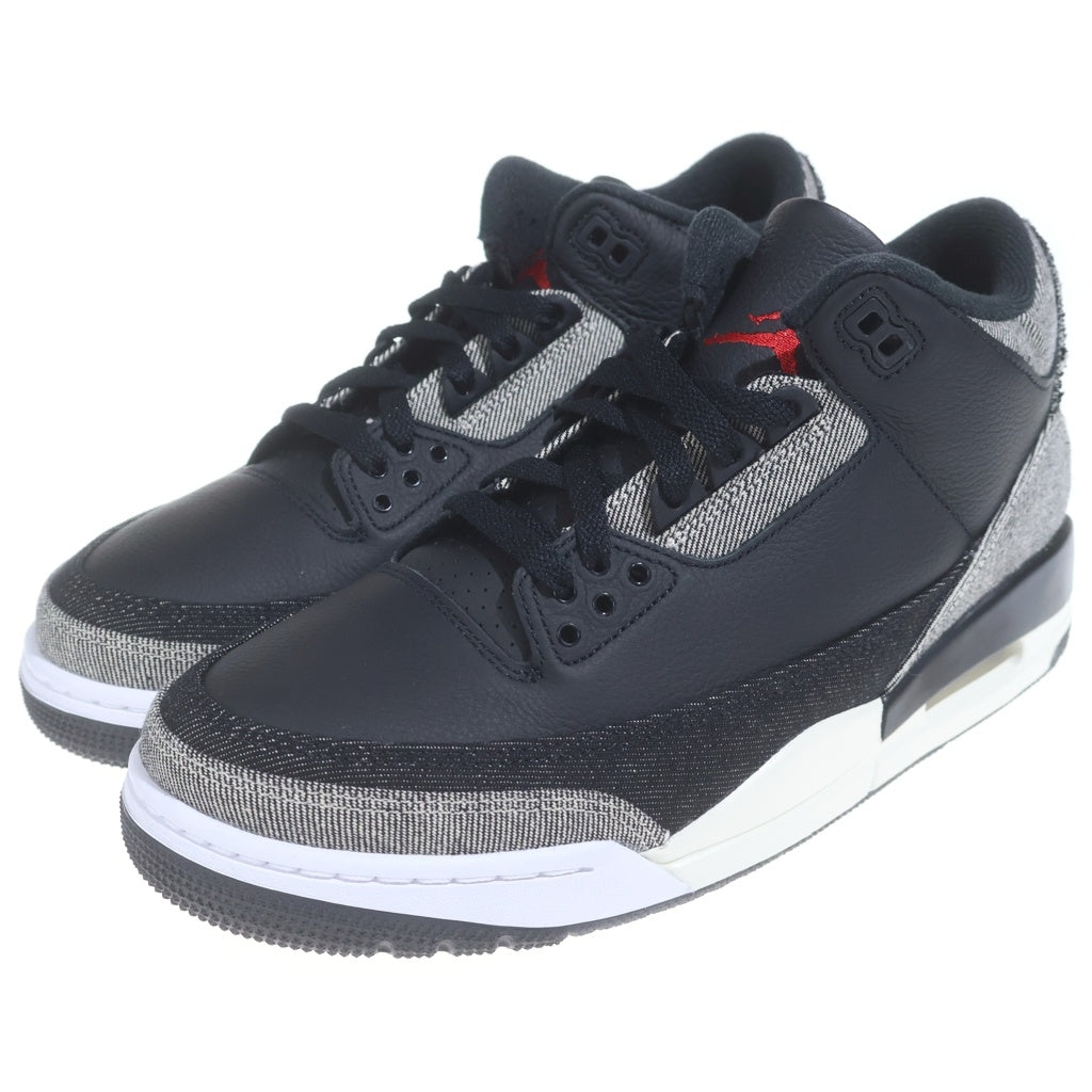NIKE(ナイキ) ×Levi's AIR JORDAN 3 RETRO SP LEVI'S Tab リーバイス エアジョーダン3 レトロ リーバイスタブ レザー ローカットスニーカー US9.5/27.5cm IR0914-400