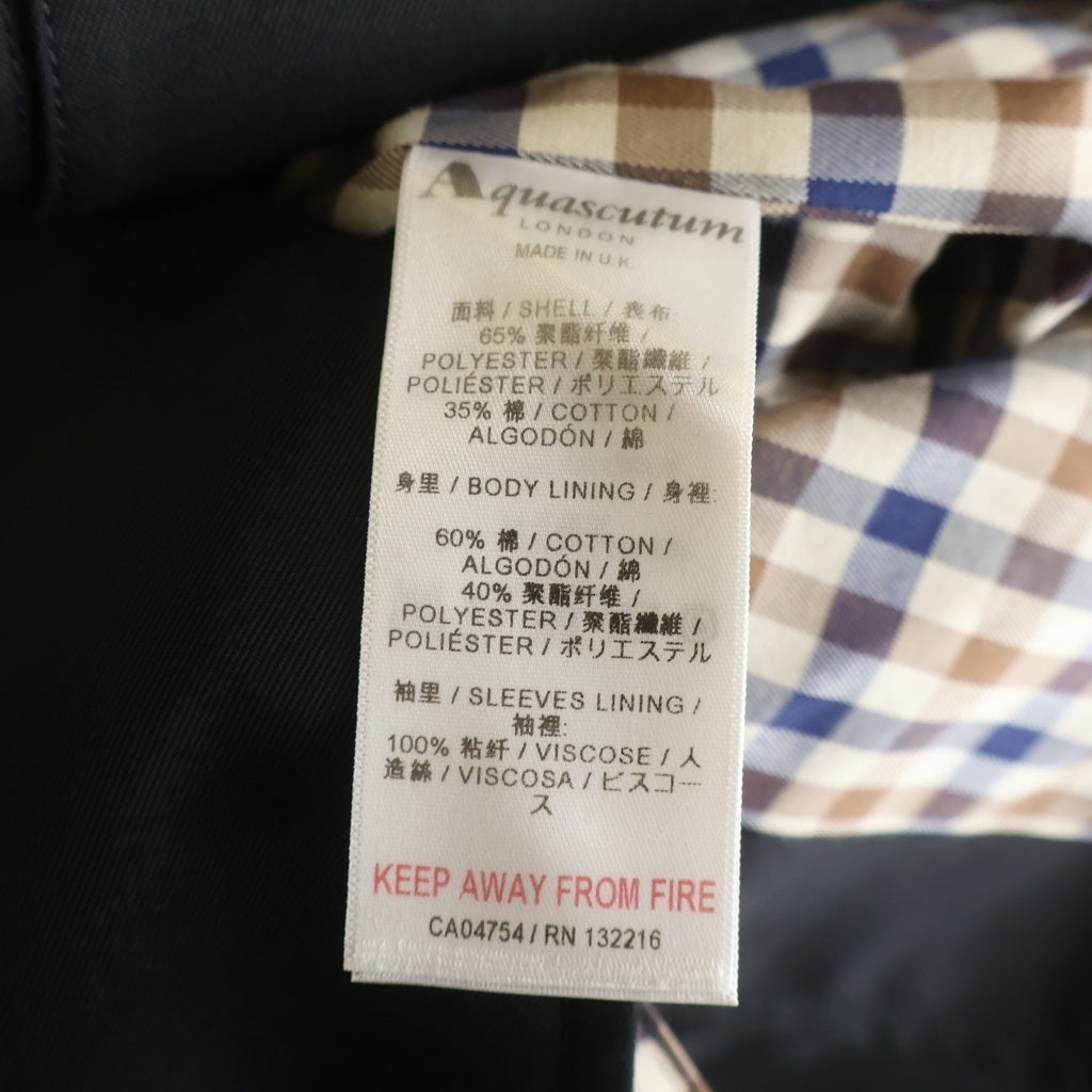 SUPREME(シュプリーム) 16AW ×Aquascutum Stainless Steel Collar Coat アクアスキュータム ステンカラーコート ブラック