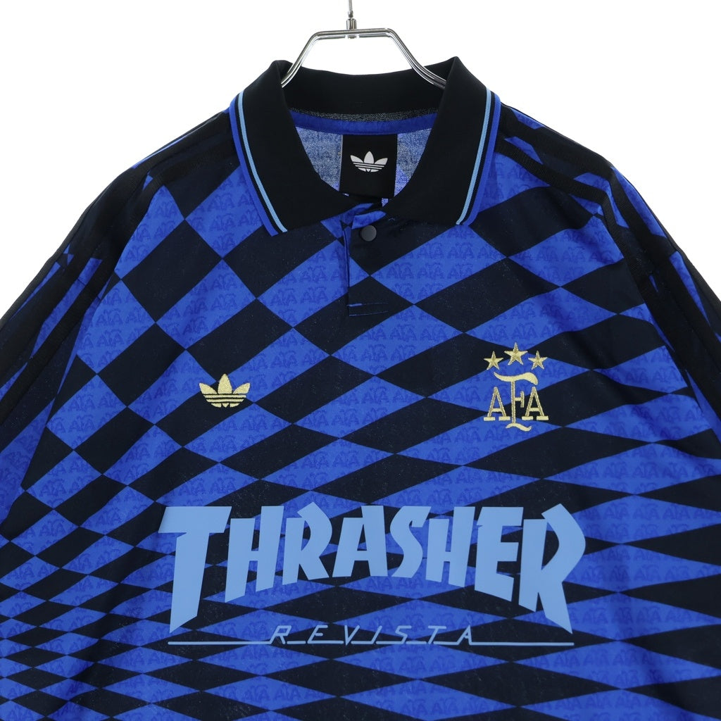 adidas(アディダス) JERSEY THRASHER X AFA ジャージースラッシャー 半袖シャツ ブルー KX4551