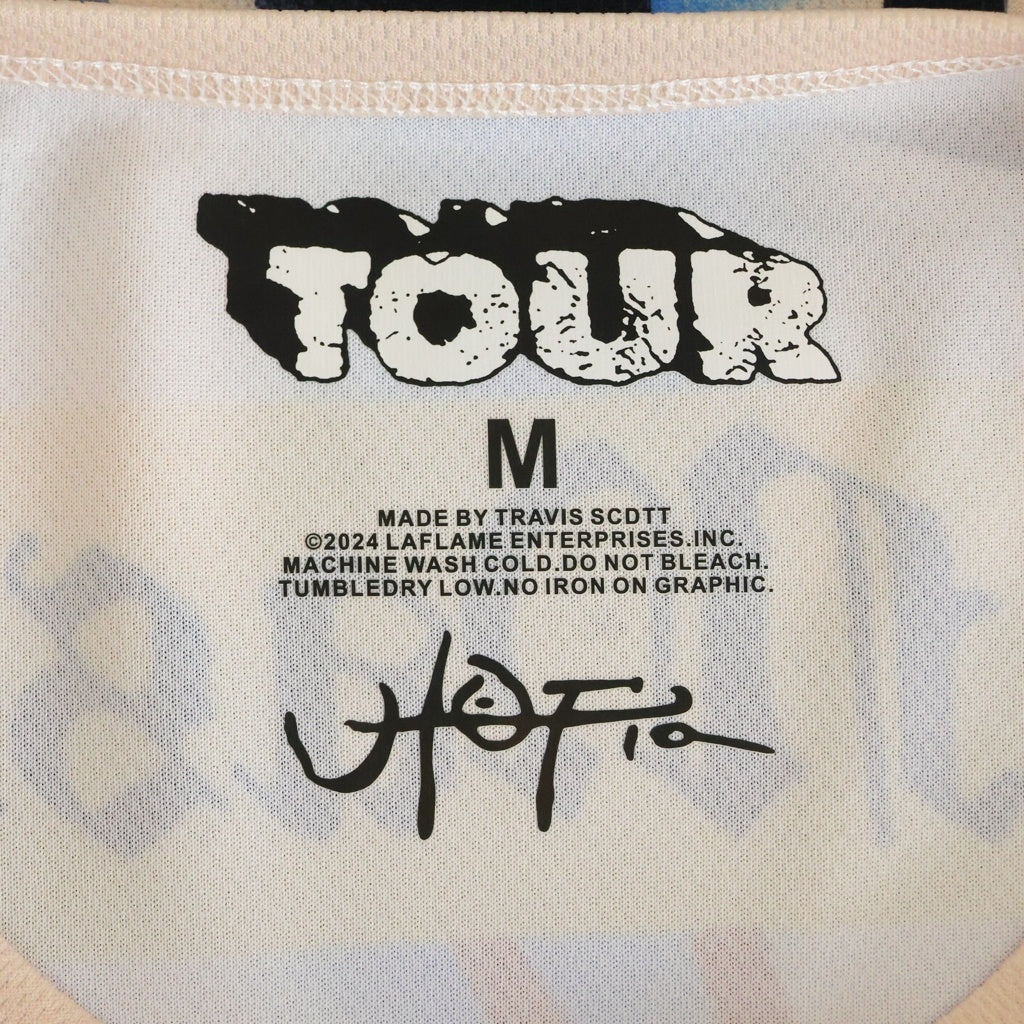 TRAVIS SCOTT(トラヴィススコット) Cactus Jack ARGENTINA SOCCER JERSEY カクタスジャック アルゼンチンサッカーユニフォーム 半袖Tシャツ カットソー ブルー/ベージュ