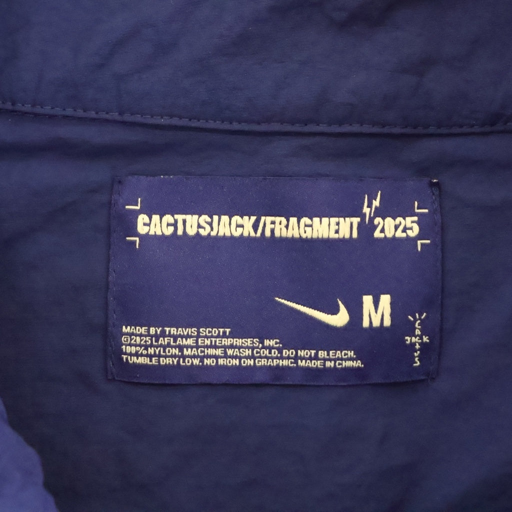 TRAVIS SCOTT(トラヴィススコット) Cactus Jack xFragment xTokyo Windbreaker Zip Jacket カクタスジャック フラグメント ナイキ 東京ウィンドブレーカージャケット ブルー
