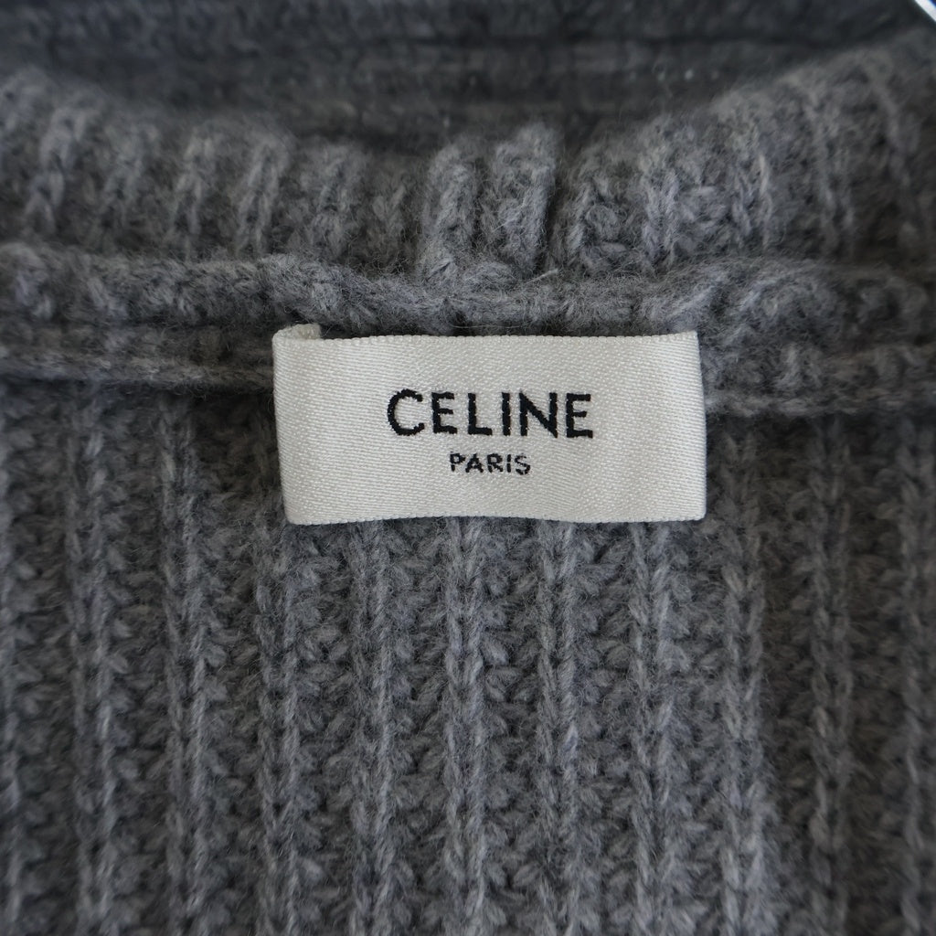 CELINE(セリーヌ) Triomphe Zip Up Knit Hoodie トリオンフ ジップ