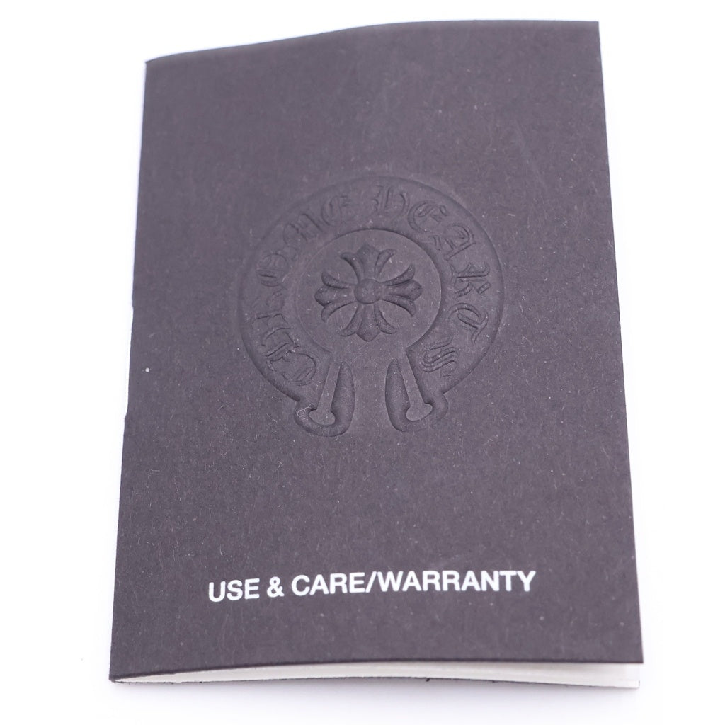 CHROME HEARTS(クロムハーツ) CASE スクロールラベル レザーメガネケース ブラック