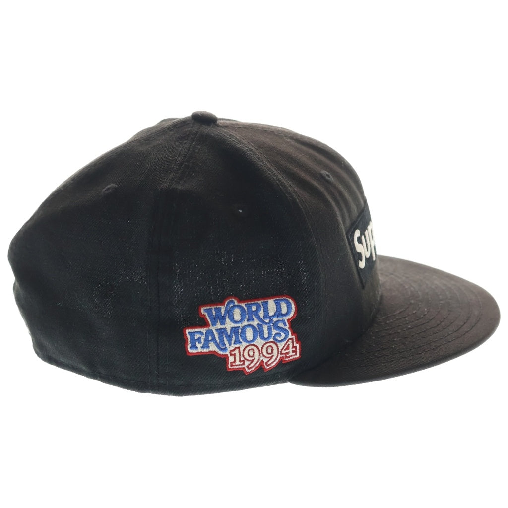 SUPREME(シュプリーム) 20AW ×NEW ERA World Famous Box Logo ニューエラ ボックスロゴ ベースボールキャップ 帽子 ブラック