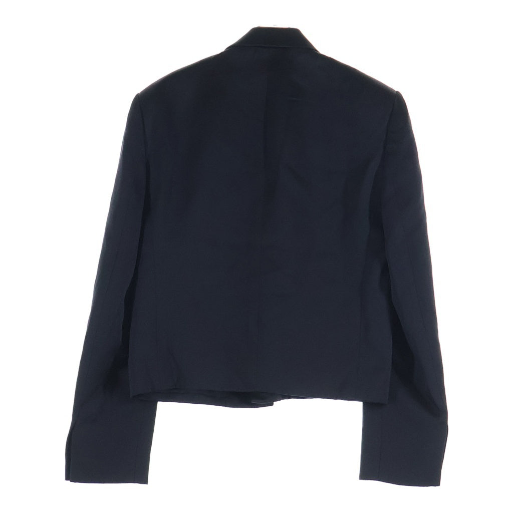 SAINT LAURENT PARIS(サンローランパリ) ピークドラペル 2Bスペンサージャケット テーラードジャケット ブラック 684931 Y2E71