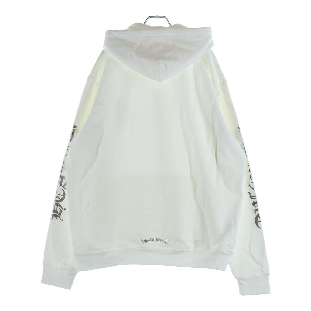 CHROME HEARTS(クロムハーツ) WHITE FOIL HOODIE アームロゴプリント