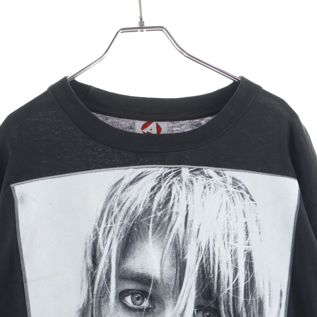 VINTAGE(ヴィンテージ) 90S NIRVANA KURT COBAIN MEMORIAL L/S TEE ヴィンテージ ニルバーナ カートコバーン メモリアル クルーネック カットソー 長袖Tシャツ ブラック
