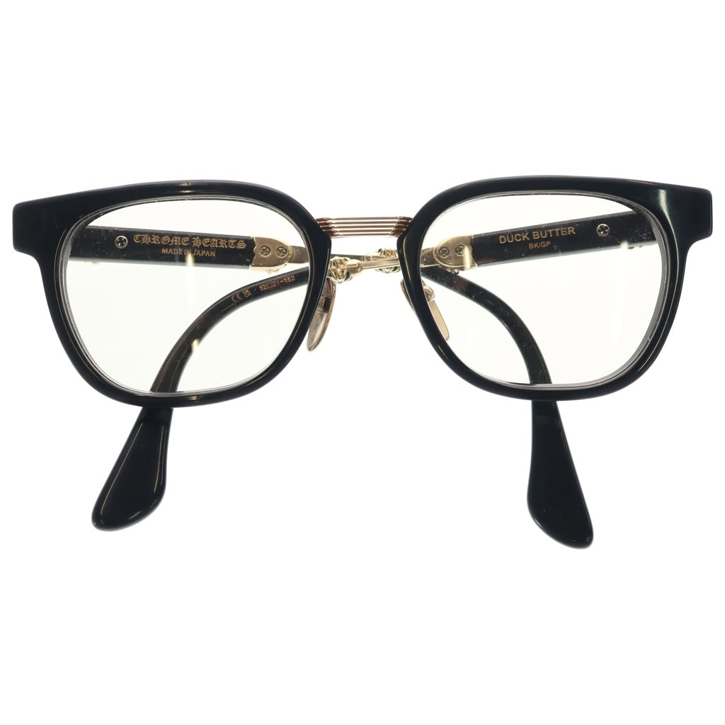 CHROME HEARTS(クロムハーツ) DUCK BUTTER ダガーテンプルウェリントンサングラス アイウェア メガネ BK/GP ブラック/ゴールド