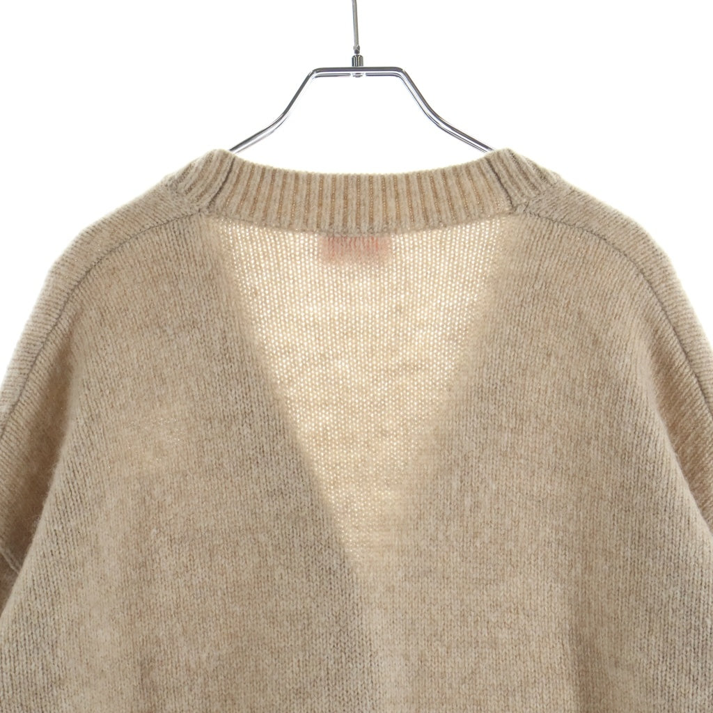 DIESEL(ディーゼル) Oval D logo Wool Cardigan Sweater M-AREELA