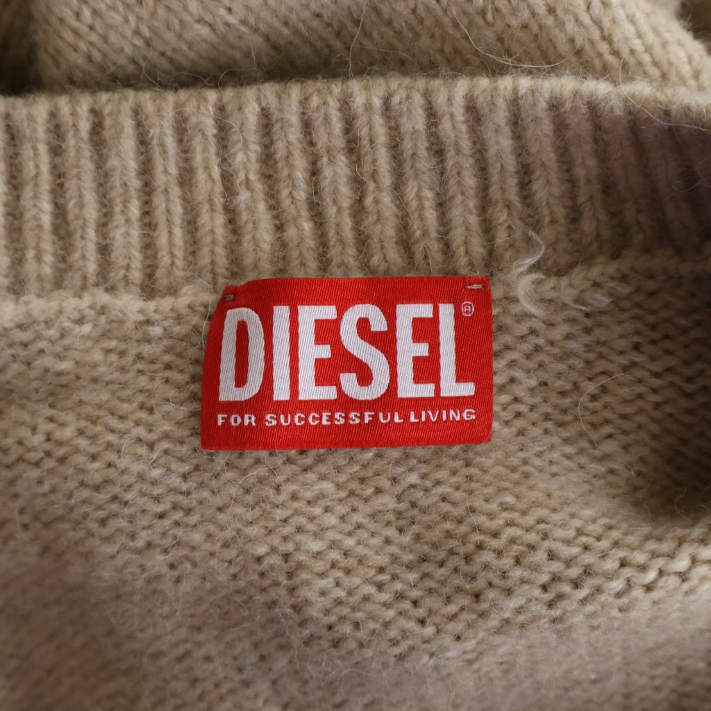 DIESEL(ディーゼル) Oval D logo Wool Cardigan Sweater M-AREELA