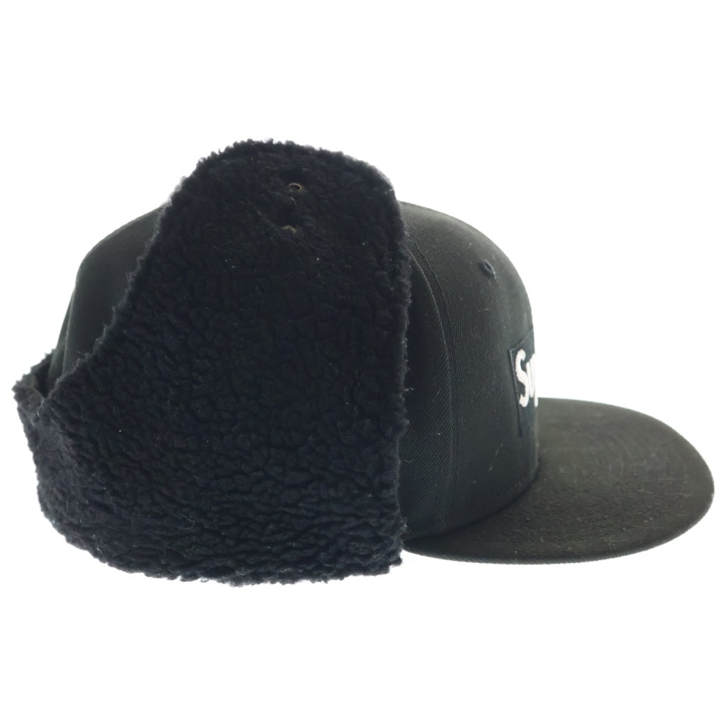 SUPREME(シュプリーム) 21AW ×NEW ERA Box Logo Flight Cap ニューエラ ボックスロゴ フライトキャップ ブラック G2711182021