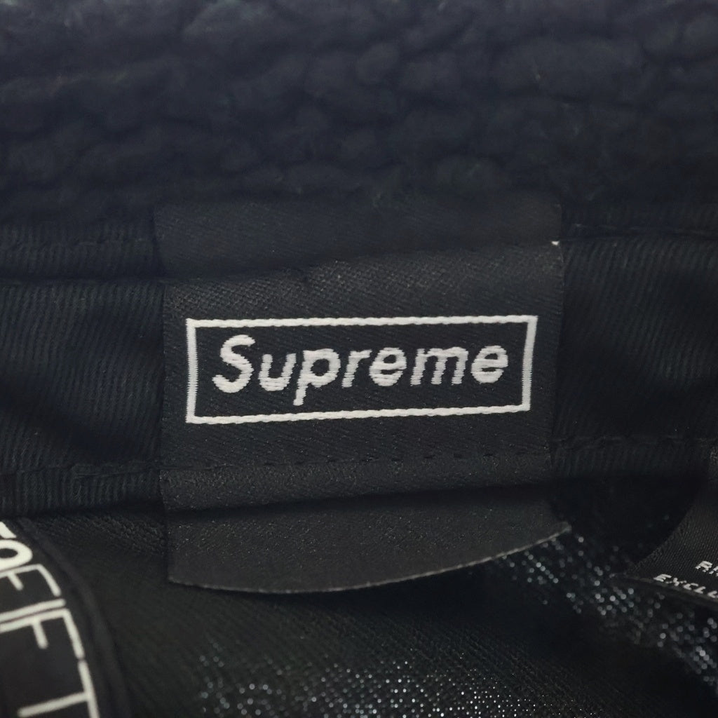 SUPREME(シュプリーム) 21AW ×NEW ERA Box Logo Flight Cap ニューエラ ボックスロゴ フライトキャップ ブラック G2711182021