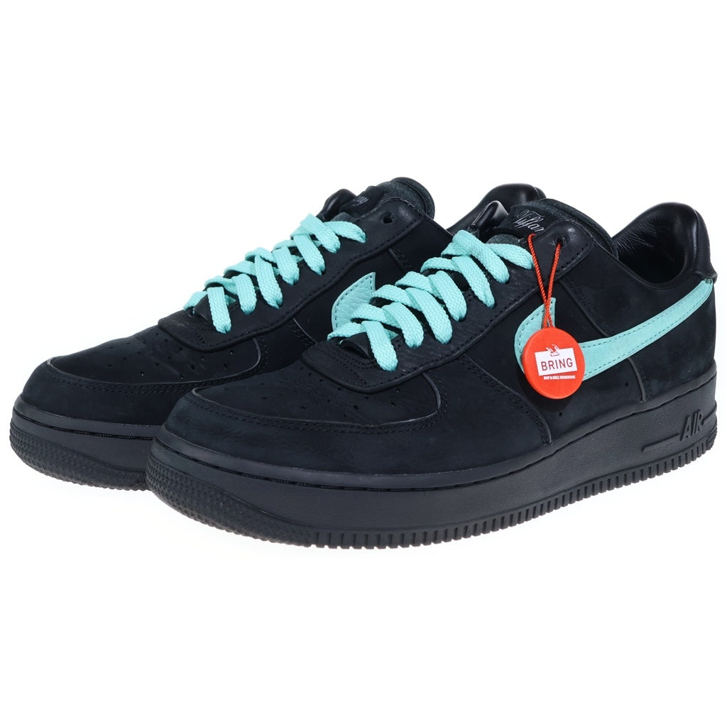 NIKE(ナイキ) ×TIFFANY&CO AIR FORCE 1 LOW 1837 ティファニー エアフォース1 ローカットスニーカー ブラック/ティファニーブルー US9/27cm DZ1382-001
