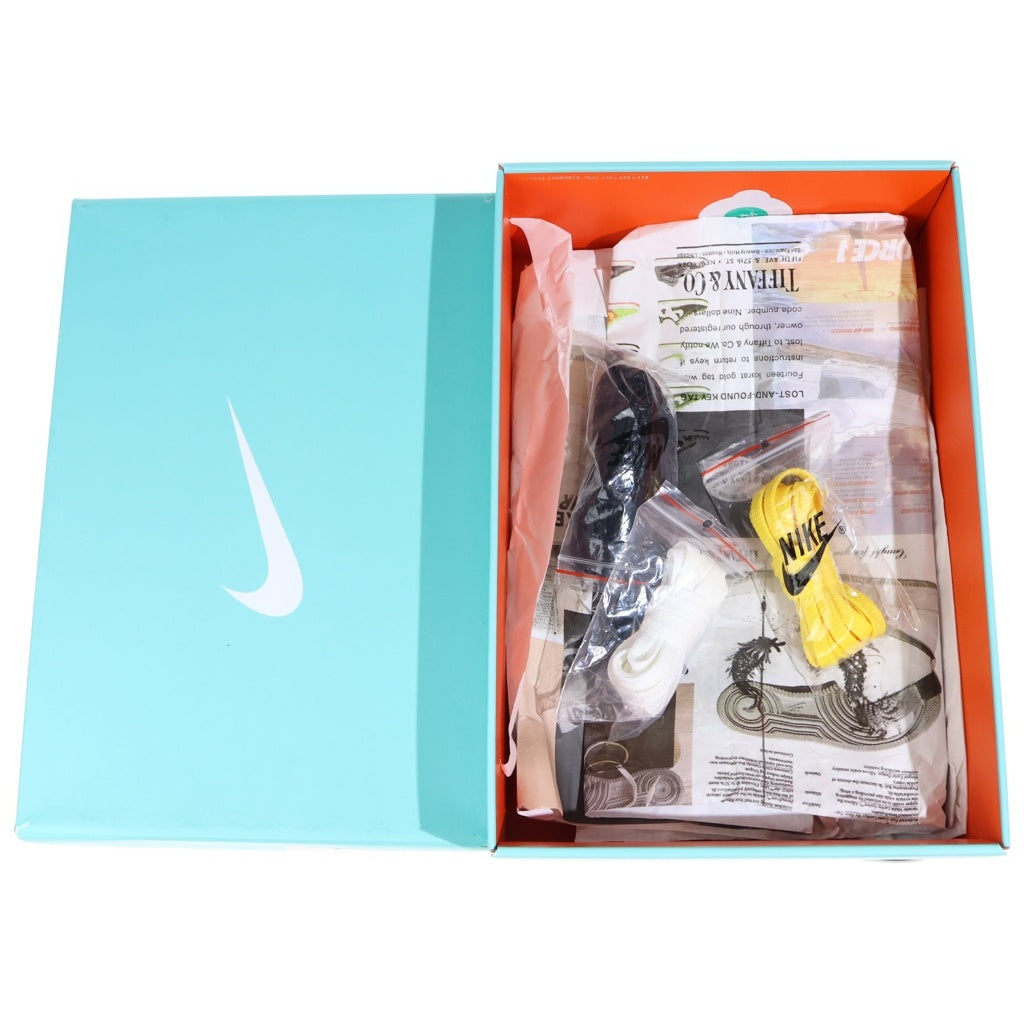 NIKE(ナイキ) ×TIFFANY&CO AIR FORCE 1 LOW 1837 ティファニー エアフォース1 ローカットスニーカー ブラック/ティファニーブルー US9/27cm DZ1382-001