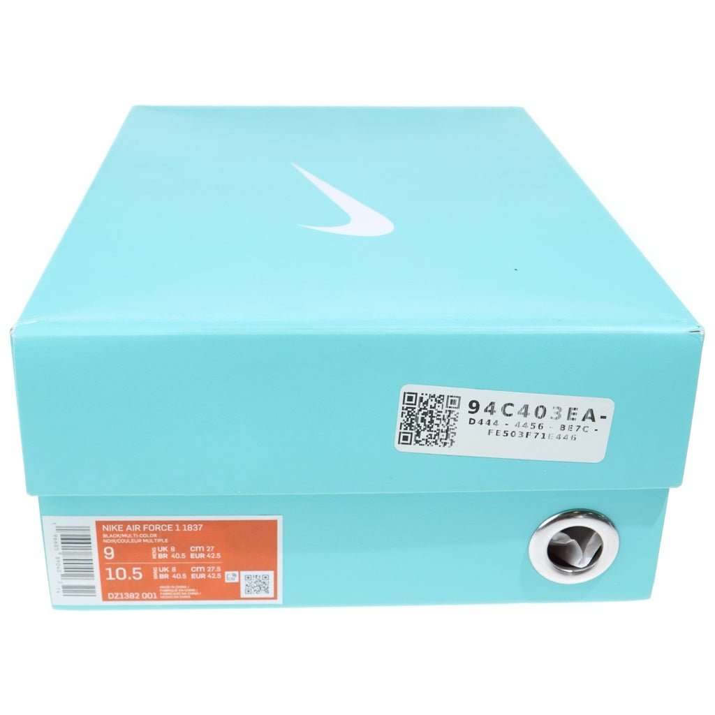 NIKE(ナイキ) ×TIFFANY&CO AIR FORCE 1 LOW 1837 ティファニー エアフォース1 ローカットスニーカー ブラック/ティファニーブルー US9/27cm DZ1382-001