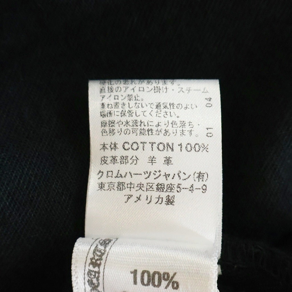 CHROME HEARTS(クロムハーツ) DENIM WESTERN デニムウエスタン 袖クロスパッチ クロスボタン デニム長袖シャツ ブラック