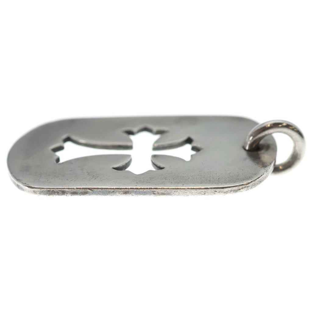 CHROME HEARTS(クロムハーツ) D TAG LRG CO CRS カットアウトクロスドッグタグ ラージ ペンダントトップ シルバー BCA239