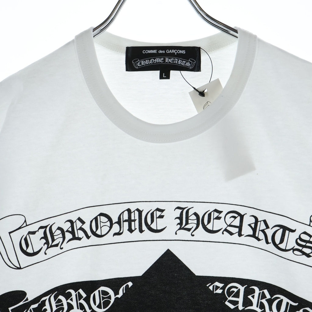 CHROME HEARTS(クロムハーツ) ×COMME des GARCONS Dover Street Market T-Shirt コムデギャルソン ドーバーストリートマーケット 半袖Tシャツ ホワイト ZB-T001