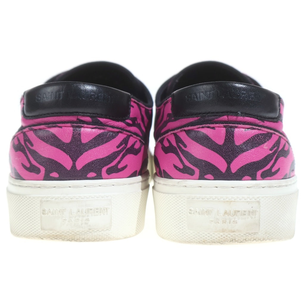 SAINT LAURENT PARIS(サンローランパリ) VENICE SNEAKER ベニス アニマル柄 ローカットスニーカー ピンク