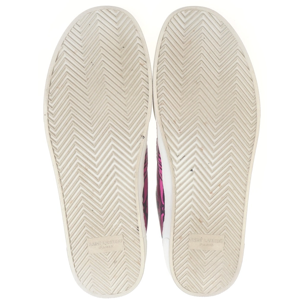 SAINT LAURENT PARIS(サンローランパリ) VENICE SNEAKER ベニス アニマル柄 ローカットスニーカー ピンク