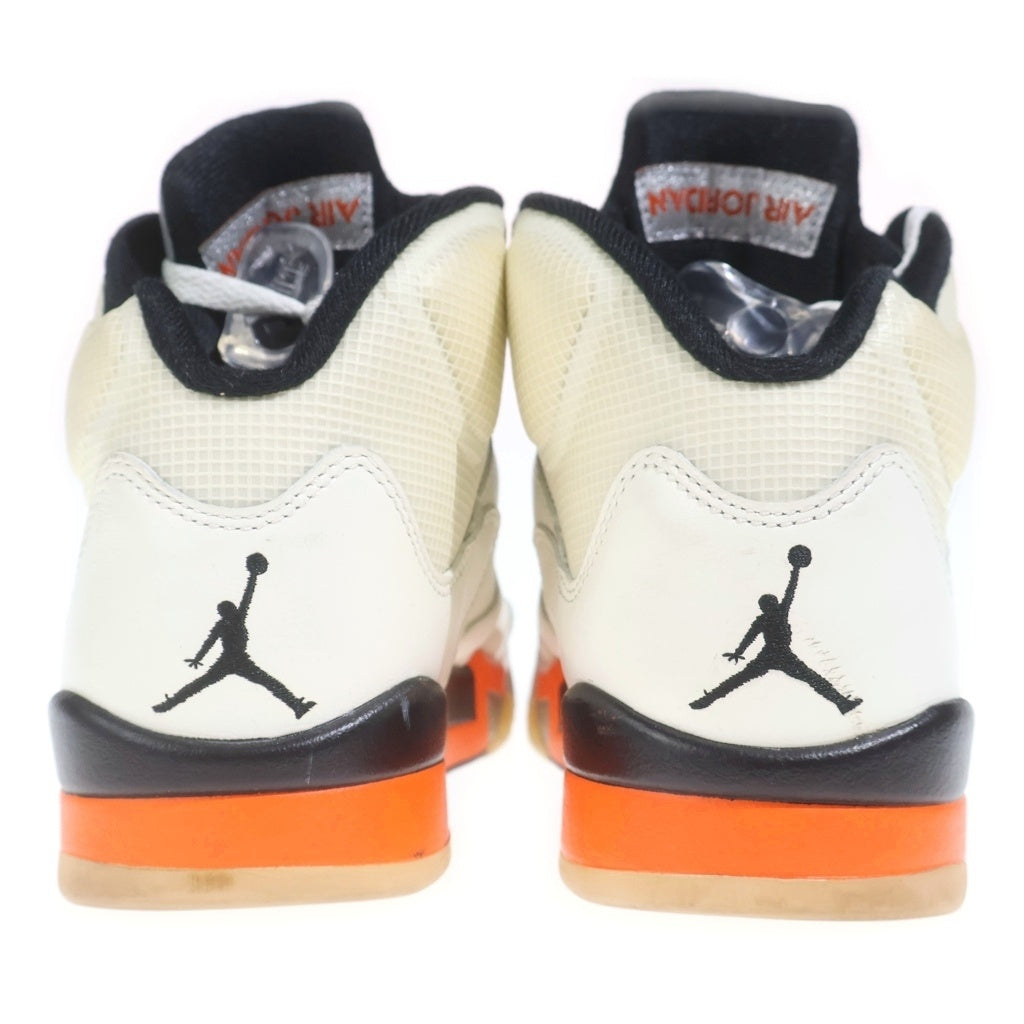 NIKE(ナイキ) AIR JORDAN 5 ORANGE BLAZE エアジョーダン5 オレンジ ブレイズ ミッドカットスニーカー ホワイト US8.5/26.5cm DC1060-100