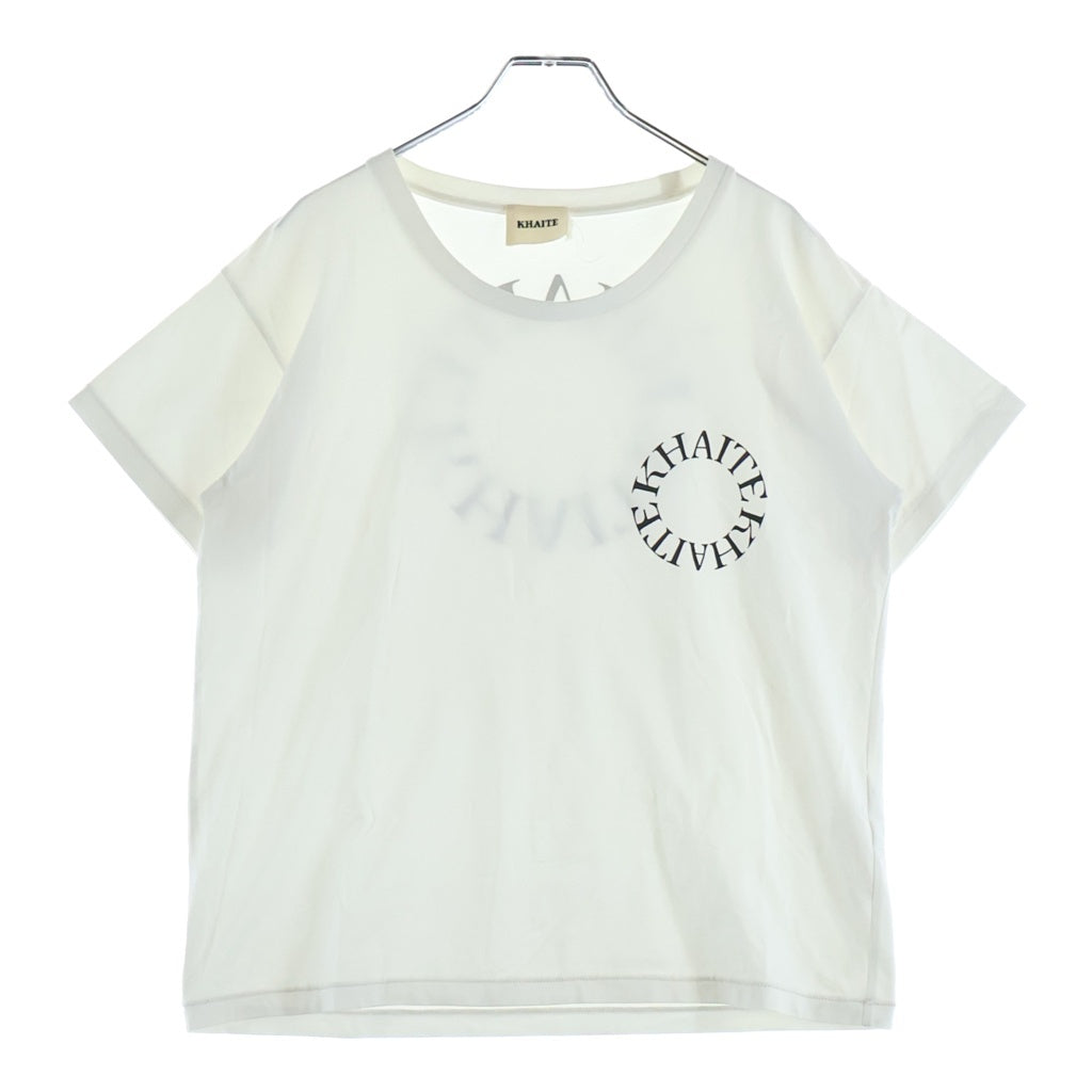 KHAITE(ケイト) KHAITE S/S T Shirt ケイト プリント半袖Tシャツ カットソー ホワイト レディース