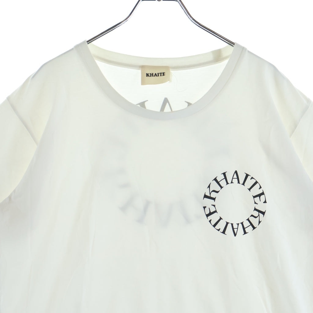 KHAITE(ケイト) KHAITE S/S T Shirt ケイト プリント半袖Tシャツ カットソー ホワイト レディース