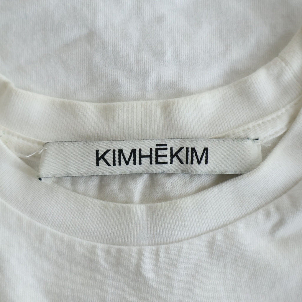NO BRAND(ノーブランド) KIMHEKIM S/S T Shirt キムヘム プリント半袖Tシャツ カットソー ホワイト レディース