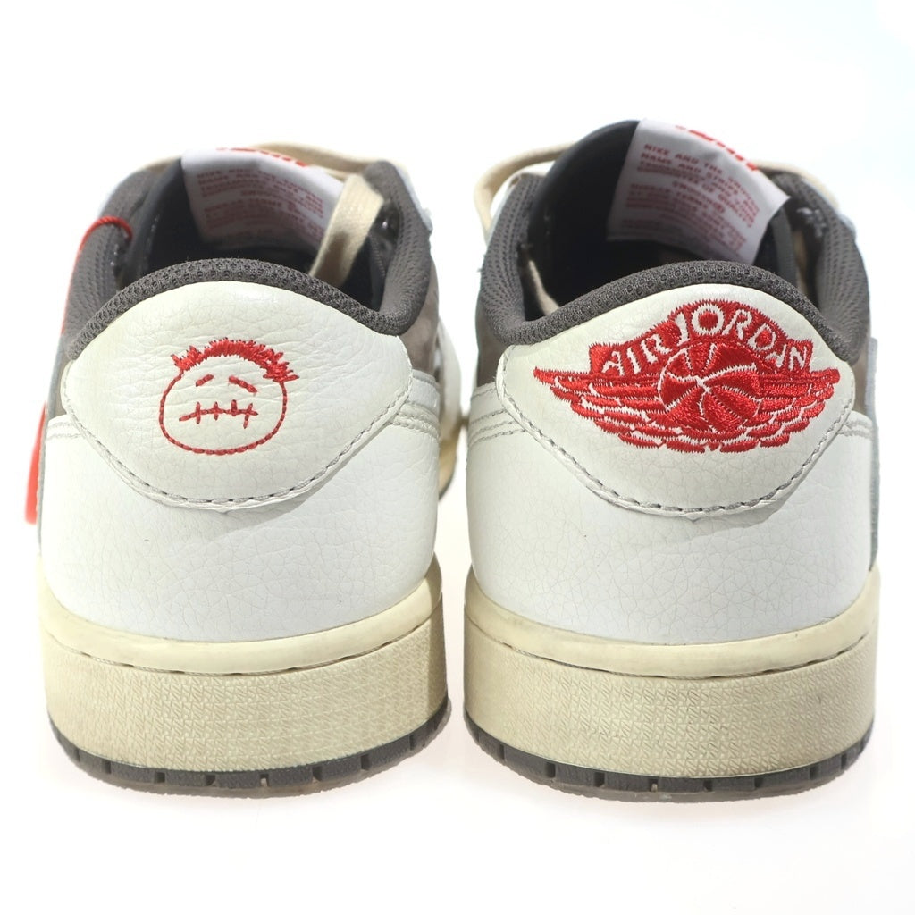 NIKE(ナイキ) ×TRAVIS SCOTT AIR JORDAN1 LOW OG SP トラヴィススコット エアジョーダン1 リバースモカ ローカットスニーカー ベージュ US6.5/26.5cm DM7866-162