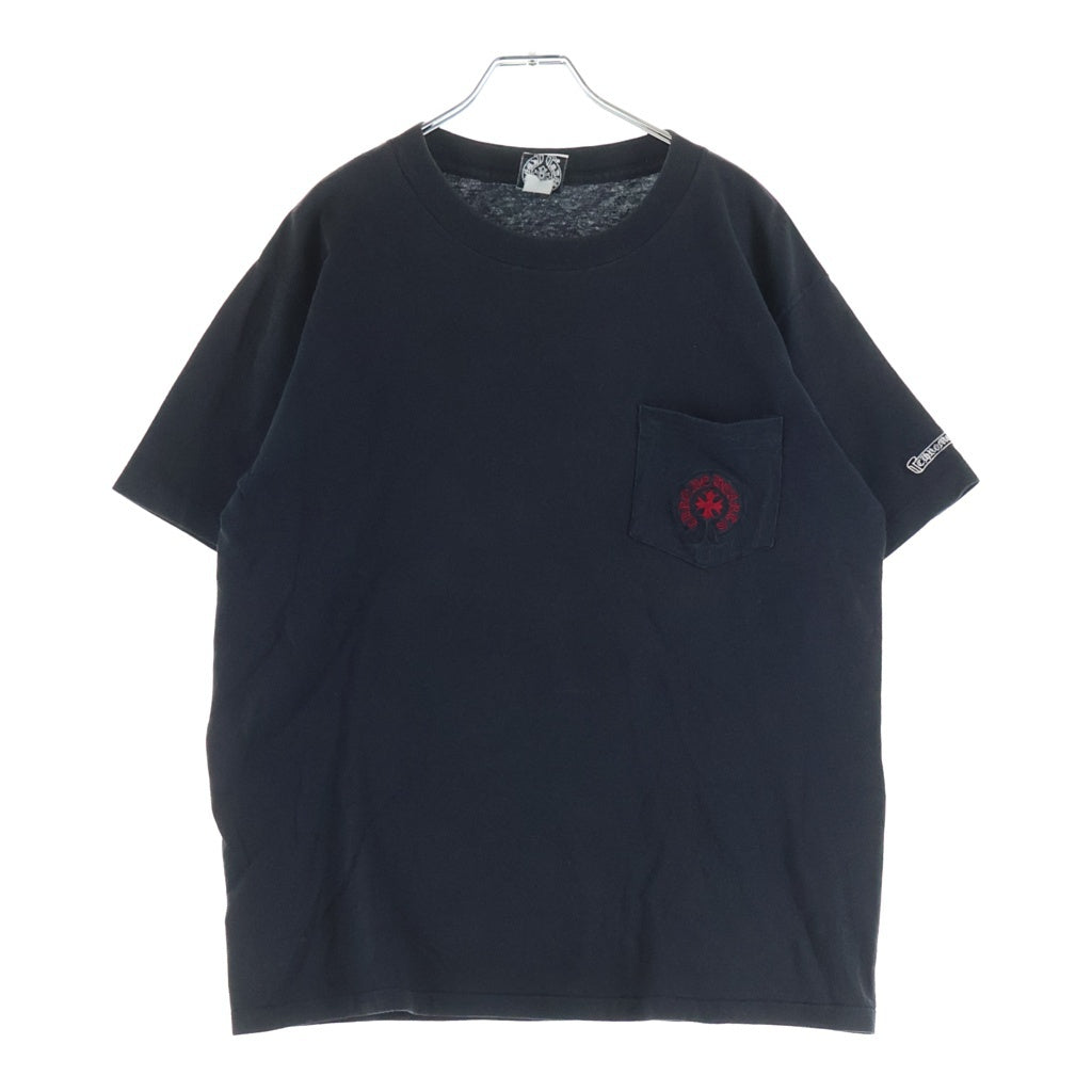 CHROME HEARTS(クロムハーツ) OLD ホースシュー刺繍 半袖Tシャツ カットソー ブラック