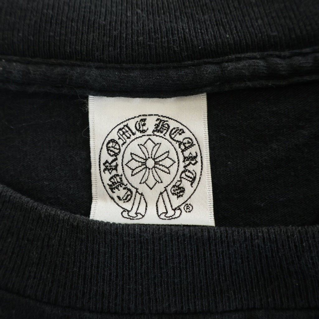 CHROME HEARTS(クロムハーツ) OLD ホースシュー刺繍 半袖Tシャツ カットソー ブラック