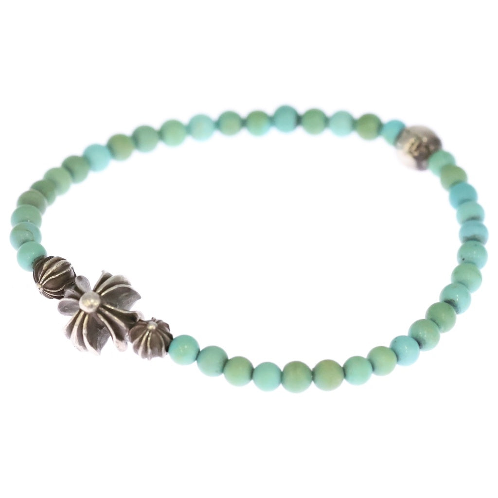 CHROME HEARTS(クロムハーツ) 4mmビーズブレス BEAD4mmターコイズビーズブレスレット