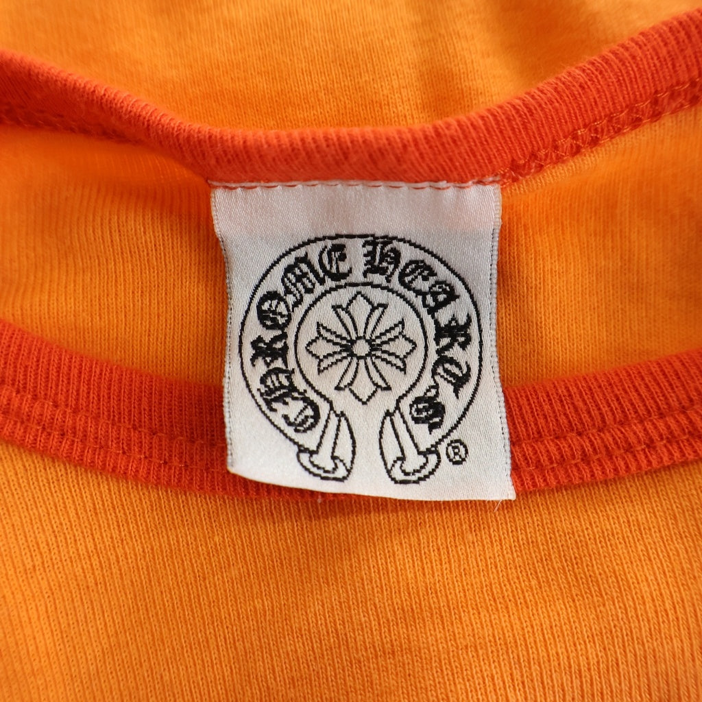 CHROME HEARTS(クロムハーツ) OLD VINE DAGGER ヴァインダガー ラグラン 七分丈Tシャツ カットソー オレンジ レディース