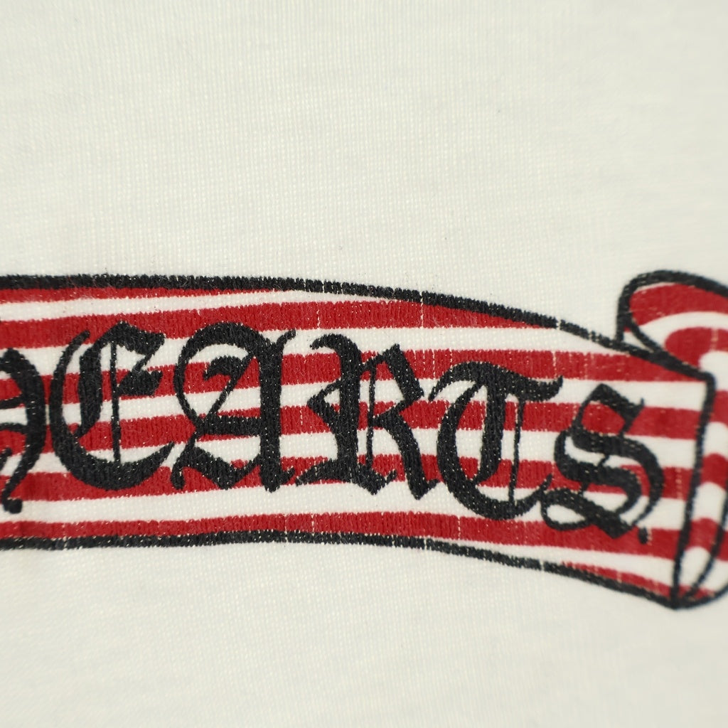 CHROME HEARTS(クロムハーツ) OLD AMERICAN FLAG TEE アメリカンフラグ 半袖Tシャツ カットソー ホワイト レディース
