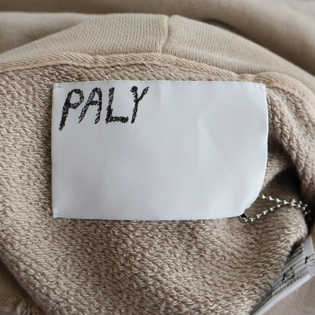 Paly Hollywood(パリーハリウッド) CONFESSIONS HOODIE BROWN ダメージ加工プルオーバーパーカー フーディー ベージュ
