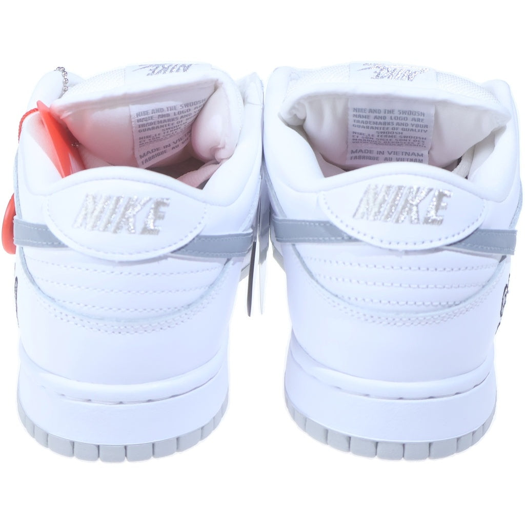 NIKE(ナイキ) 25AW ×SUPREME DUNK LOW OG QS REFLECTIVE GREY シュプリーム リフレクティブ ダンク ローカットスニーカー ホワイト/グレー US10/28cm HQ8487-100