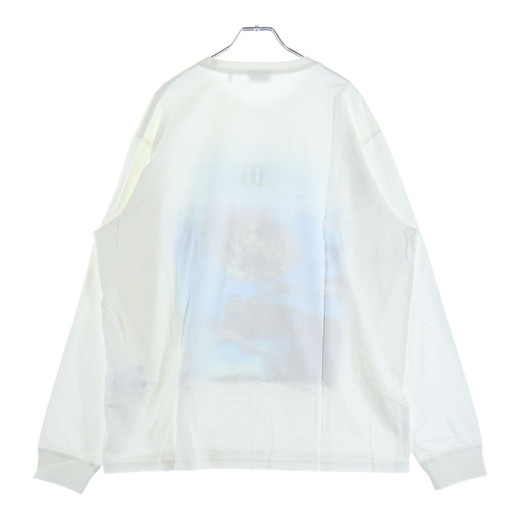 KITH(キス) 両面ロゴデザイン クルーネック カットソー 長袖Tシャツ ホワイト KHM030240-101