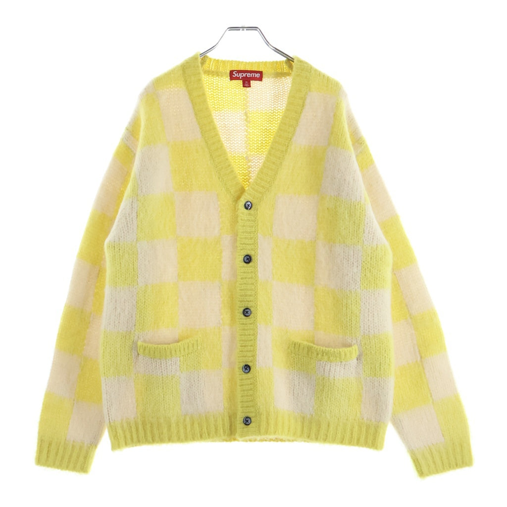 SUPREME(シュプリーム) 26SS Checkerboard Cardigan チェックボーダーカーディガン イエロー