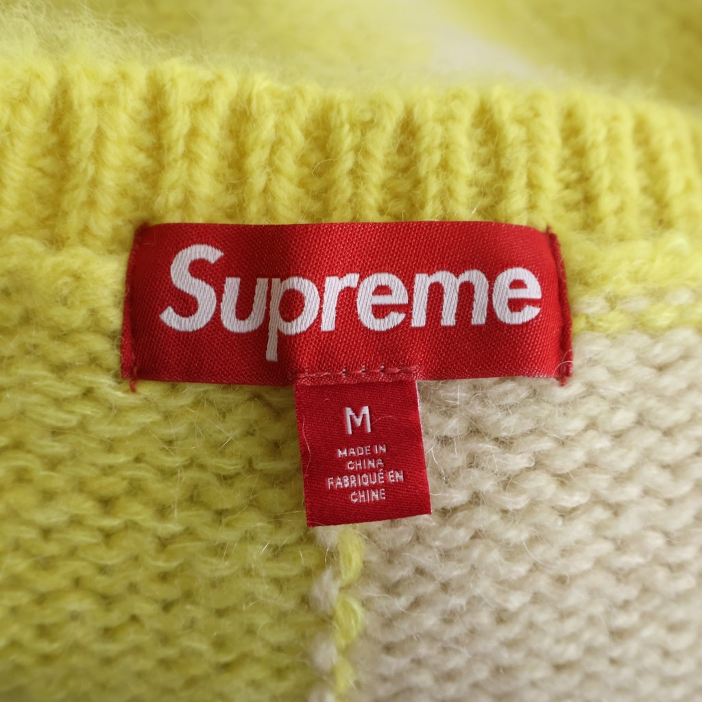 SUPREME(シュプリーム) 26SS Checkerboard Cardigan チェックボーダーカーディガン イエロー