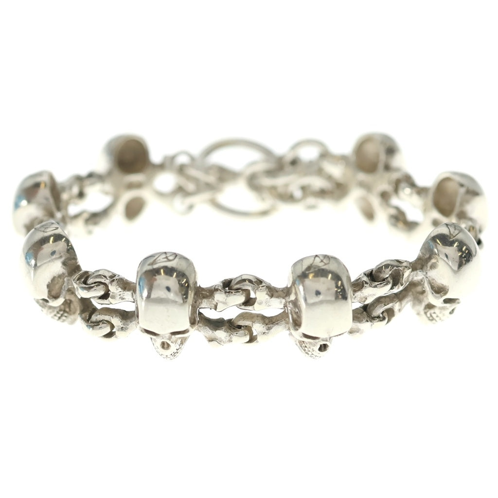 CRAZY PIG(クレイジーピッグ) SKULL & CROSSBONES BRACELET スカル クロスボーン ブレスレット シルバー