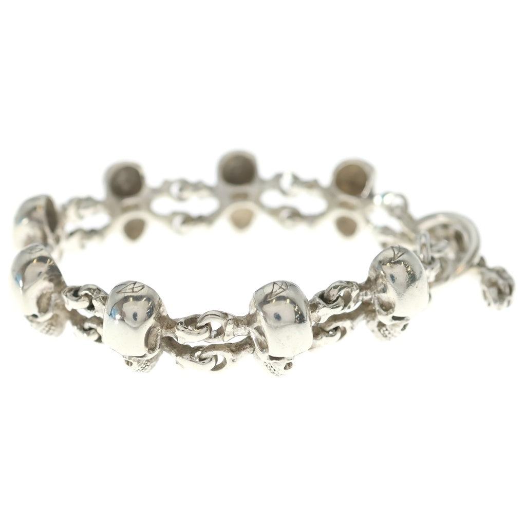 CRAZY PIG(クレイジーピッグ) SKULL & CROSSBONES BRACELET スカル クロスボーン ブレスレット シルバー