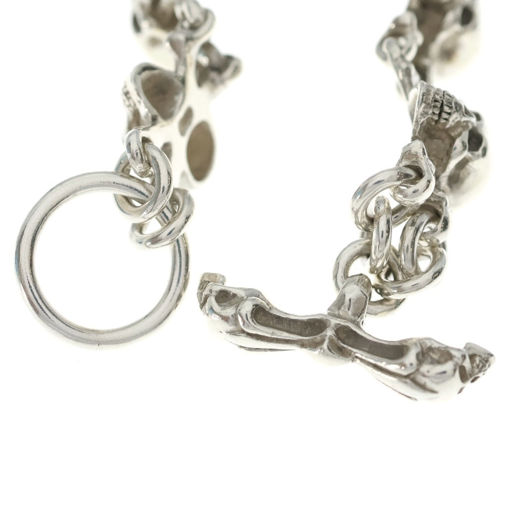 CRAZY PIG(クレイジーピッグ) SKULL & CROSSBONES BRACELET スカル クロスボーン ブレスレット シルバー