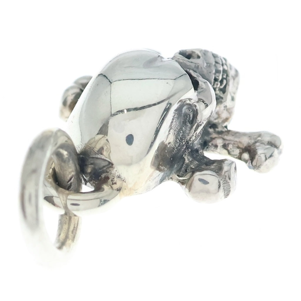 CRAZY PIG(クレイジーピッグ) SKULL & CROSSBONES PENDANT スカル クロスボーン ペンダントトップ シルバー