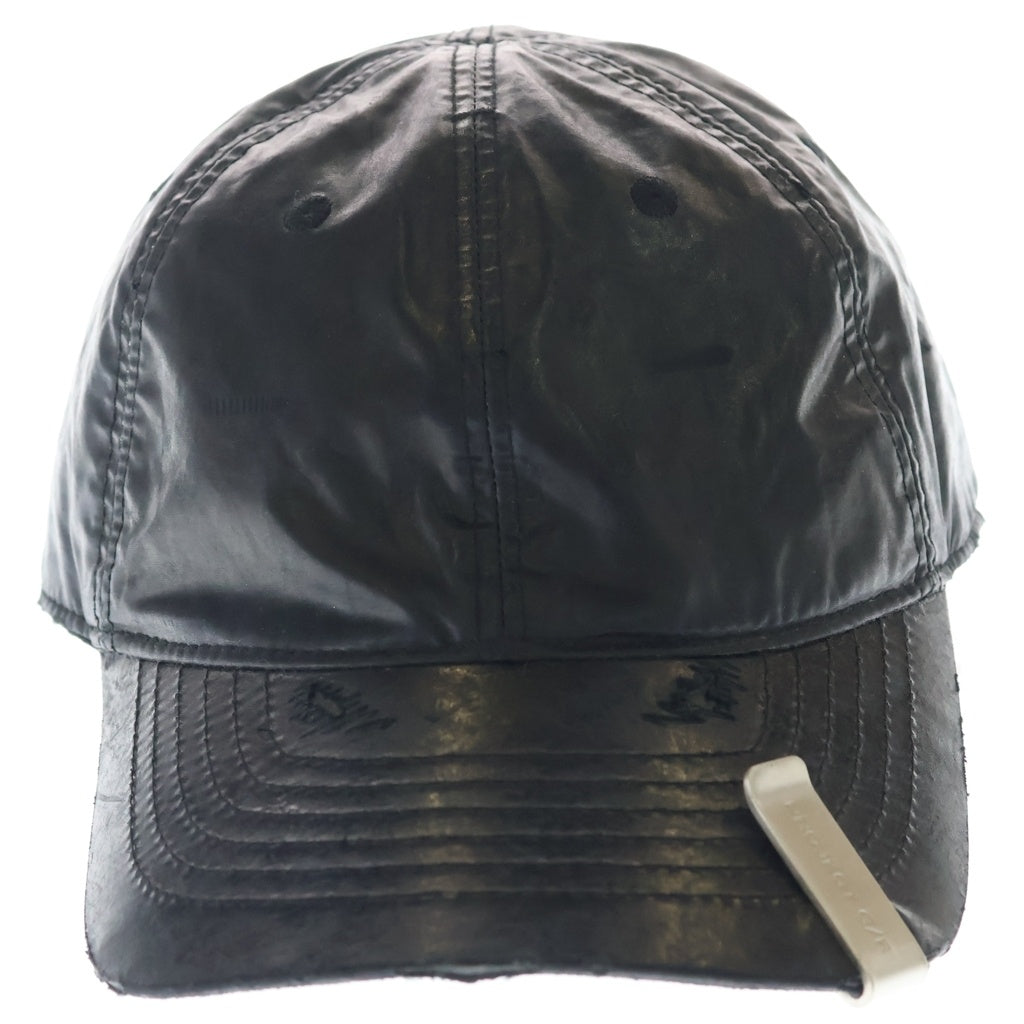 PROJECT G/R(プロジェクトジーアール) Money Clip Coated Cap マネークリップ コーティングキャップ 帽子 ブラック